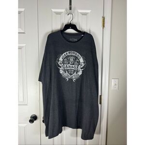 Gas Monkey Garage Blood Sweat and Beers Graphic T Shirt Charcoal Gray 5 XLT